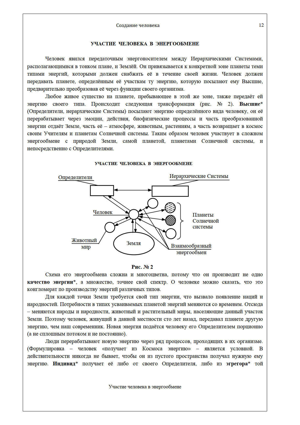 Создание человека