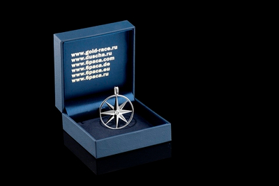 Амулет «Звезда Союза», серебряный с бриллиантом / Charm «Union Star», silver with diamond - JEWELLERY